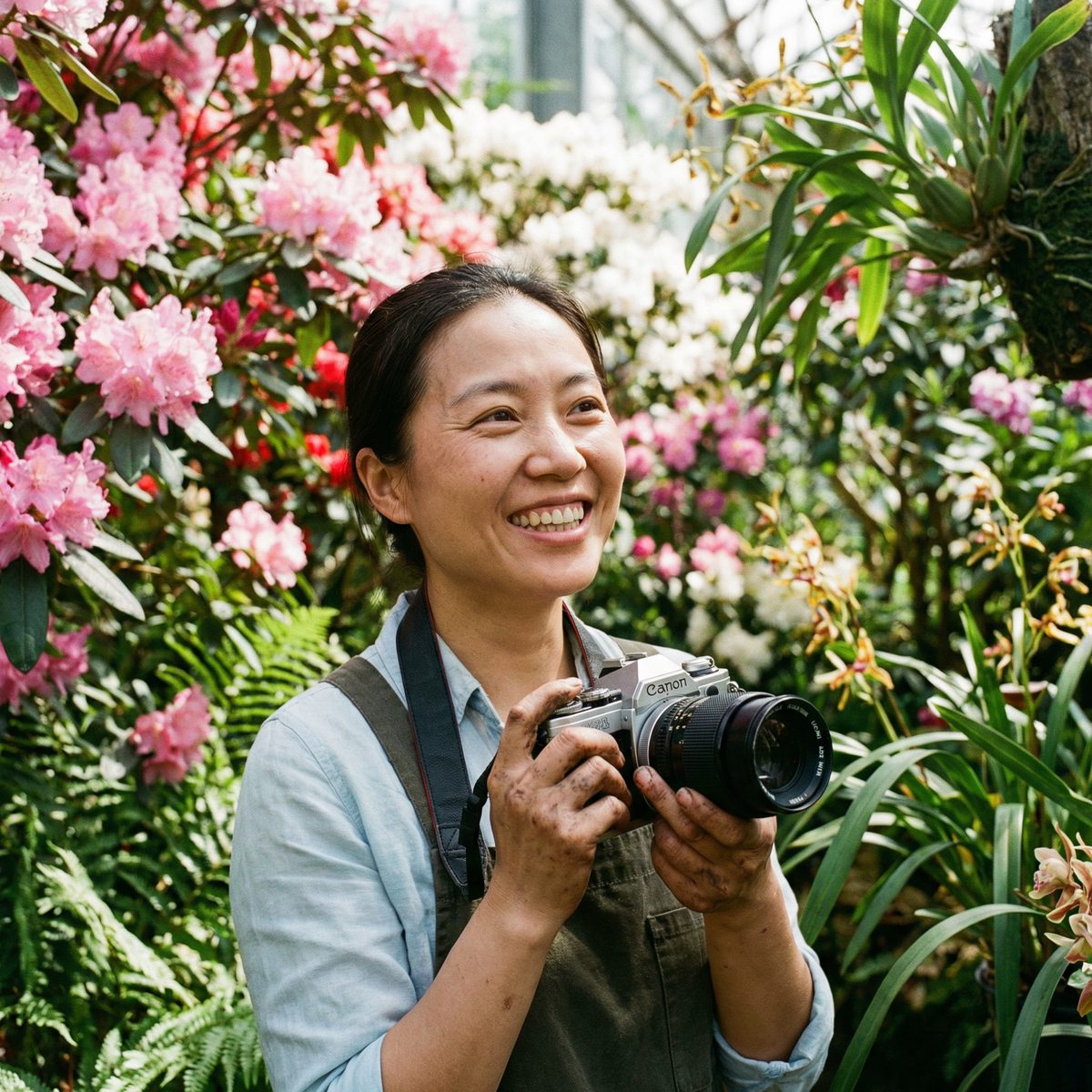 网红主播植物摄影师林雅琴