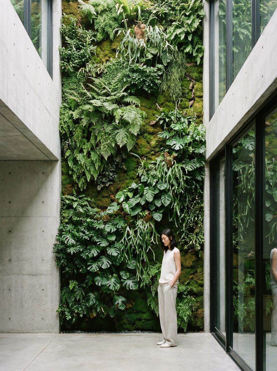 网红主播植物视频-垂直绿化